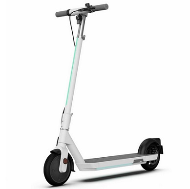 OKAI Neon Folding Electric Scooter in White (ES20) | Color Changing E-Scooter