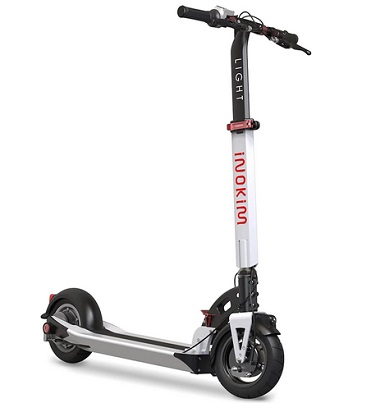 Inokim Light2 Commuting Electric Scooter Adults 8.5” Tires 21 MPH and 15-20 Mile Range Electric Scooter 350W Motor Folding Commuter Electric Scooters for Adults Electric Kick Scooter Lightweight Escooter