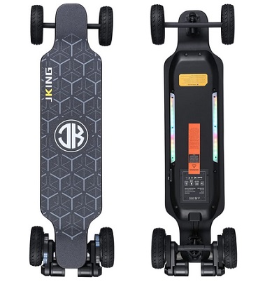 JKING Jupiter-01 Electric Skateboard Electric Longboard with Remote Control Skateboard,1800W Dual Brushless Motor ,24 MPH Top Speed，18.6 Miles Range,4 Speed Adjustment，Max Load 330 Lbs,12 Months Warranty