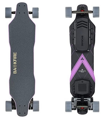 Backfire Belt Driven Electric Skateboards Zealot S, up to 28mph or 30mph top Speed, 15 to 22 Miles Range