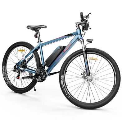 ELEGLIDE M1 Electric Bike Upgraded Version 27.5 Inch 250W Brushless Motor 36V 7.5Ah 25Km/h Max Speed Mountain Urban Bicycle SHIMANO Shifter 21 Speeds Removable Battery up to 65km Max Range IPX4 Aluminum Alloy Frame Dual Disk Brake - Dark Blue