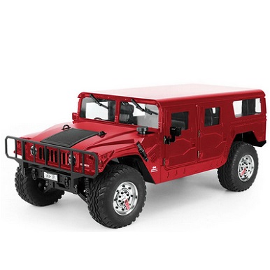HG P415 Standard 1/10 2.4G 16CH RC Car for Hummer Metal Chassis Vehicles Model w/o Battery Charger - Red