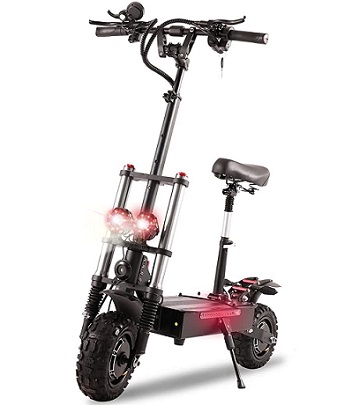 DailySports S2 Electric Scooter Adults 50 MPH, 5600W Motor 60V 35Ah Battery Up to 56 Miles Range, Scooter Electric for Adults Dual Braking System & Dual Headlight, Foldable Commuter Scooter 11\
