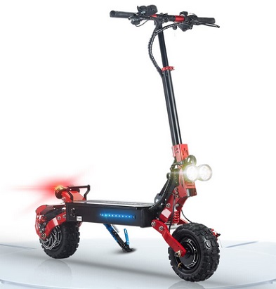 DailySports X3 Electric Scooter for Adults with 2400W Motor, Up to 40 MPH & 30 Miles Range, Off Road Scooter with Dual Braking System & Dual Headlight, 11\