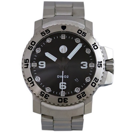 Duzu Coral Bay dw-d2 Automatic Steel Black White Sapphire Date Watch Man