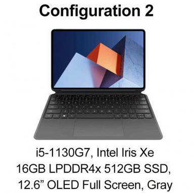 HUAWEI MateBook E 2022 2In1 Laptop i5 1130G7 CPU Intel Xe 8G 256G/16G 512G Win11 12.6\