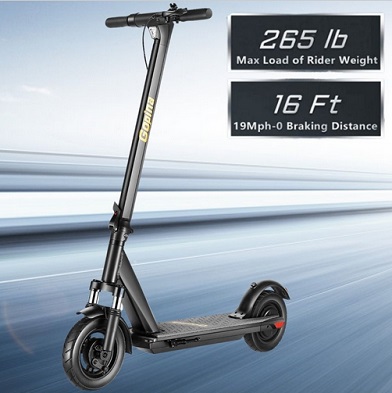 Gopina G10 Electric Scooter 25 miles Long Range Folding Commuter Sport Scooter 350W