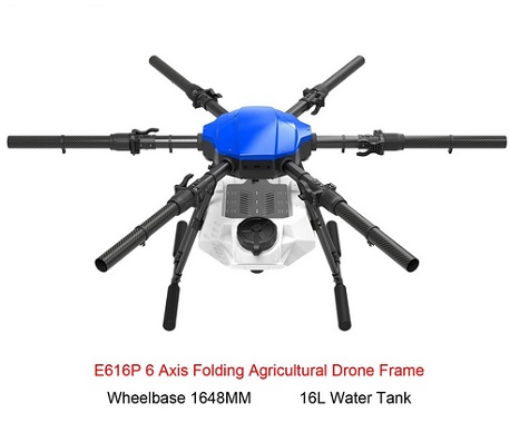 EFT E616P 6 Axis Drone Folding Agricultural Drone Frame Wheelbase 1648MM 16L Tank