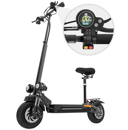 AJOOSOS X500 Electric Scooter Adult, 48V 2000W Dual Motor, Foldable E Scooter with Seat
