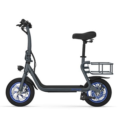 Jetson Ryder Electric Scooter| 15.5 miles per hour | 12 miles Max Range | Twist Throttle | 250-Watt Motor | Adjustable Seat | Foldable Handlebar | Rear Basket | Ages 12+