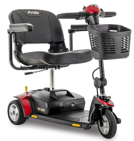 Pride GoGo Elite Traveller Mobility Scooter by Pride 3-Wheel - Red