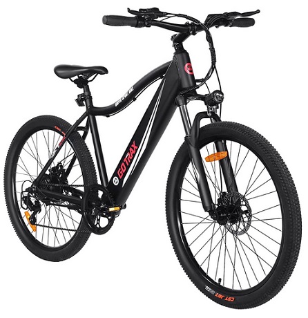 GOTRAX Emerge 26inch Electric Bike with 36V 7.5Ah Removable Battery, 350W Powerful Motor up 20mph, Shimano Professional 7 Speed Gear and Dual Disc Brakes Alloy Frame Electric Bicycle
