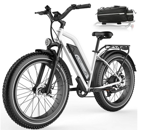 Himiway Cruiser Electric Bike for Adults, 60Miles Range 48V 17.5Ah Removable Battery 750W Motor 25MPH 26\