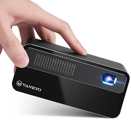 VANKYO GO300 Smart Wi-Fi Mini Projector, 150ANSI Lumen Wi-Fi Projector with Bluetooth, DLP Theater Projector Supports 1080P, Outdoor Video Projector for Watching Anywhere