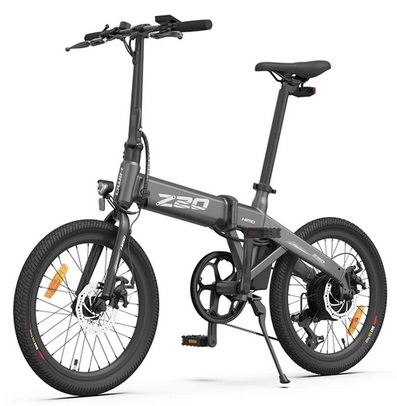 HIMO Z20 Max Electric Bicycle 250W Motor 20 Inches 36V 10Ah Battery 80KM Range Up to 25Km/h with E-assist Mode All-weather Tires - Gray
