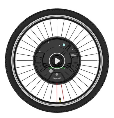 iMortor3 Permanent Magnet DC Motor Bicycle Wheel 26 Inch With App Control Adjustable Speed Mode Disk Break