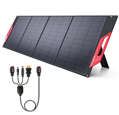ROCKPALS RP085 200W Portable Foldable Solar Panel, 23.5% High Efficiency, IP65 Waterproof, Support Parallel