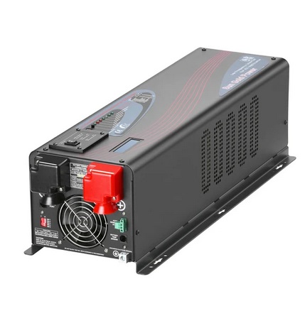 SunGoldPower 6000W 48V DC Pure Sine Wave Inverter, Low Frequency, 240V AC Input, 120V AC/240V AC Output, Split Phase with Battery Charger, Off-Grid, 18000W Peak