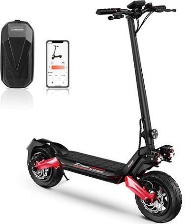 Circooter Raptor Electric Scooter with Smart APP, 800W Motor, 28 Mph Top Speed, 25 Miles Range, 10 inches All Terrain Tires Off Road Electric Scooter for Adults UL Certified, Fast Dual Charging Ports