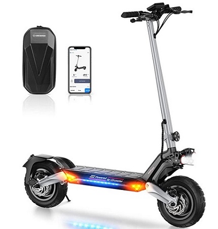 Circooter Raptor Pro Electric Scooter with Smart APP, 1600W Motor, 31 Miles Range, 28 Mph Top Speed, 10 inches All Terrain Tires Off Road Electric Scooter Adults Fast Dual Charging Ports