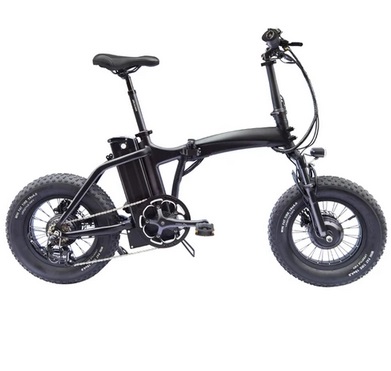 CMSBIKE K1 FATV All-terrain 19\'\' Fat Tire Electric Folding Bike Dual-drive 350W*2 Brushless Motors 48V 14Ah Battery-Black