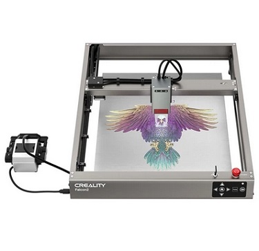 Creality Falcon2 22W Laser Engraver Cutter, Integrated Air Assist, 0.1mm Compressed Spot, 25000mm/min Engraving Speed, Triple Monitoring Systems, Offline Dynamic Preview, 400*415mm