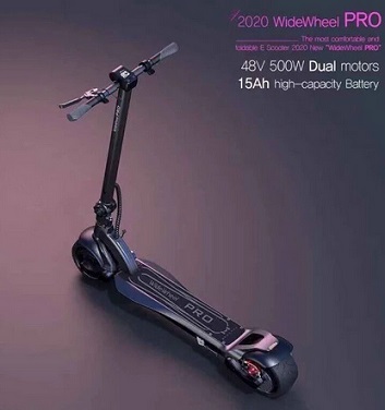 Widewheel Pro Smart Electric Scooter 48V 1000W Kickscooter 70KM Range 40KM/H Speed
