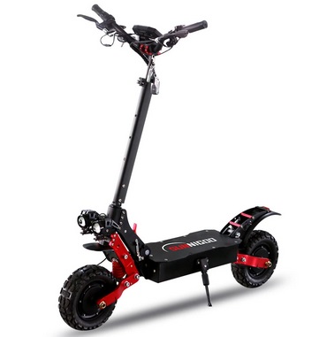 SUNNIGOO X7 48V 21Ah 1800W*2 Dual Motor 10inch Air Tires Electric Scooter 45-60KM Max Mileage 150KG Max Load E-Scooter