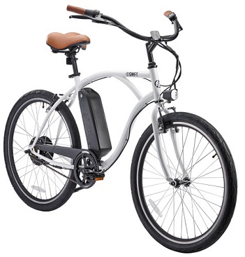 SWFT Fleet 500W Electric City Bike with up to 59.9km Battery Life - White