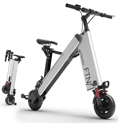 Coswheel 36v/350w Two Wheel 8in. Portable Folding Off Road Electric Scooter