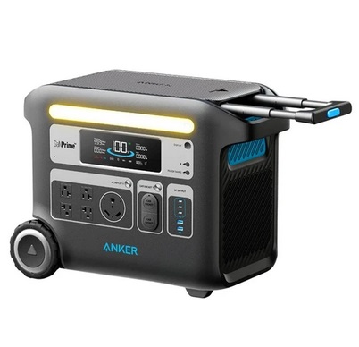 Anker PowerHouse 767 2400W Portable Power Station, 2048Wh LiFePO4 Battery Solar Generator, 1000W Solar Input, 12 Outlets, Expandable to 4096Wh, App Control, for Home, Outdoor Camping, RV