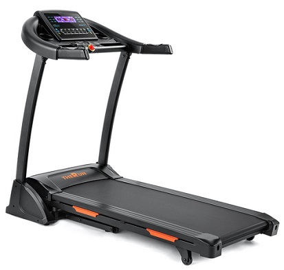 THERUN Incline Treadmill, Treadmill for Running and Walking, 300 lbs Weight Capacity Folding Treadmill with 0-15% Auto Incline, Wide Belt, 3.5HP, App, Heart Rate, Black