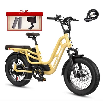 Fucare Libra 750W Electric Bike for Adults 32MPH 48V 20Ah LG Lithium Battery EBike with Full Suspension LCD Color Display 20\