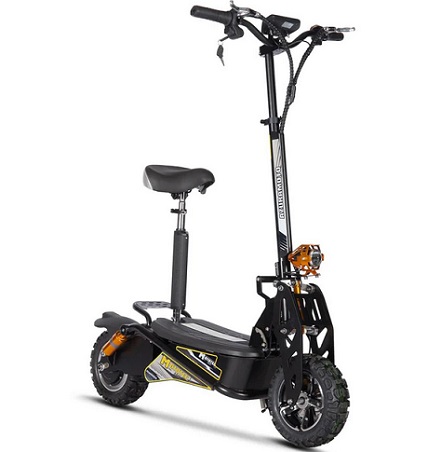 MotoTec Ares 48V/12Ah 1600W Electric Scooter 30mph Max Speed 20miles Range Escooter With Seat