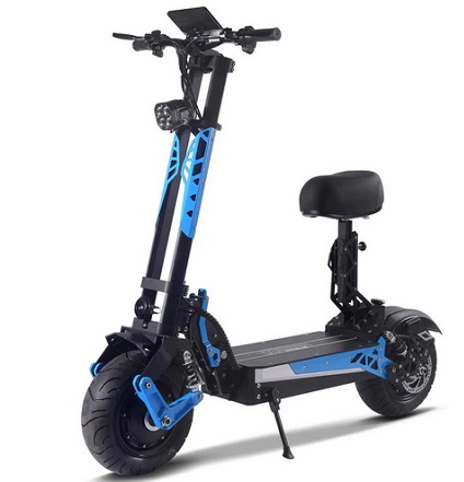 MotoTec Switchblade 60V/28Ah 4000W Lithium Electric Scooter 50mph Top Speed 20-37 miles Range