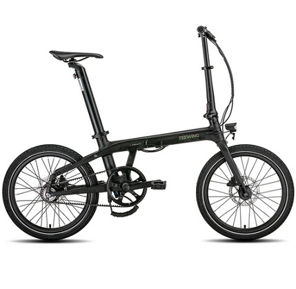 Teewing T20 Carbon Fiber Electric Folding Bike 250W 36V 9.6Ah Battery 25km/h Max Spped 100KM Range