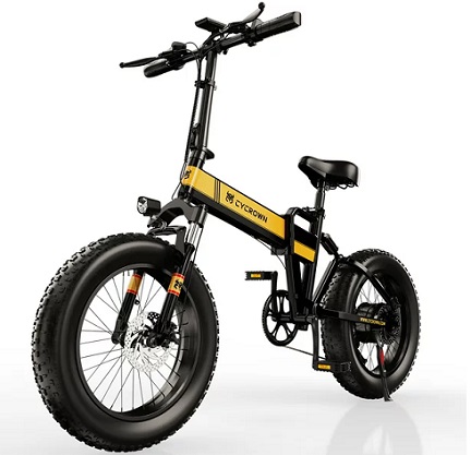 CYCROWN Cycknight Electric Bike Adults with 750W Motor, 48V 12.5AH Removable Battery, 20\