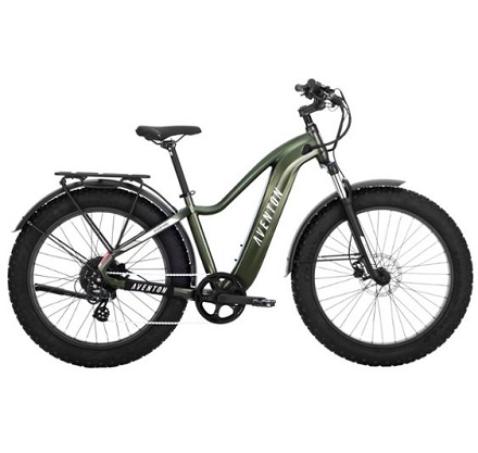 Aventon Aventure.2 Step-Over Ebike 750W 60 mile Range and 28 MPH Max Speed - Regular - Camouflage