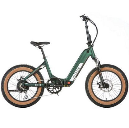 Aventon Sinch Step-Through Foldable Electric Bike 20 inch Wheel 40 mile Max Range and 20 MPH Max Speed - OSFA - Moss Green