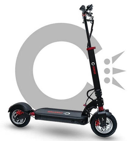 Chartior C10 48V/18.2Ah 1000W Folding Electric Scooter 30-40 miles Range 32mph Top Speed