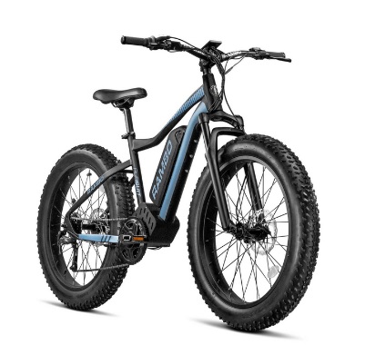 Rambo Pursuit 750W 26in Fat Tire Electric Hunting Bike 48V/14Ah Battery 35 miles Range 20mph Top Speed