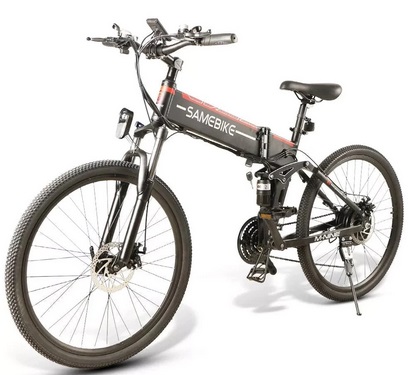 Samebike LO26-FT 48V/10Ah 500W Folding Electric Mountain Bike 35km/h Top Speed