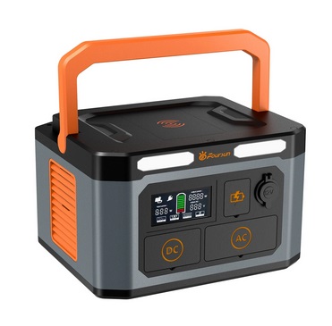 Foursun 1500W（3000W Peak） Portable Power Station 1598.4Wh with 2 AC Outlets Wireless Charge 65W PD Solar Generator for Home Backup Emergency Outdoor Camping