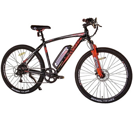 Swifty AT650 All Terrain Electric Bike Mountain Bike - ideal Commuting Bike with 7 Speed Shimano Gears and Disc Brakes - Up to 25 Miles on One Charge E-Bikes