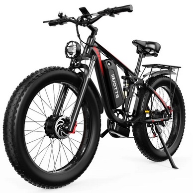 DUOTTS S26 Electric Bike 750W*2 Motors 50km/h Max Speed 26*4.0 inch Inflatable Fat Tires 48V 19.2Ah LG Battery 120-150km Range Shimano 7-Speed 200kg Max Load