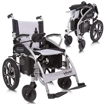 Vive Health 24V/10Ah 250W Compact Folding Electric Wheelchair MOB1029S