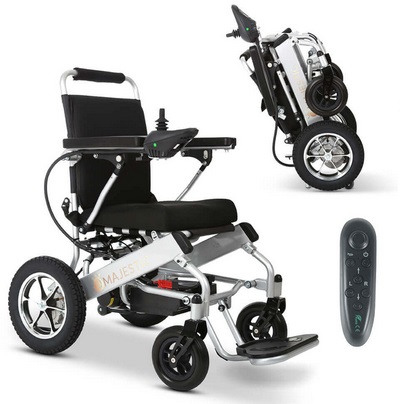 Zip\'r Transport Pro 24V Folding Electric Wheelchair 265 lbs Max Load