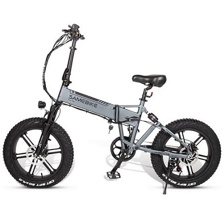Samebike XWXL09 Electric Bike 48V 500W 10.4AH Battery 35km/h Max Speed, 80-90km Power-Assist Range, 20-inch Tires, Max Load 180kg