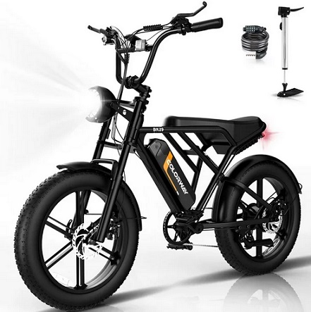 COLORWAY BK29M 750W Snow Beach Mountain Bike 20X4.0 Fat Tire Off-Road E bike,48V/15Ah Battery for Outdoor Cycling ebike