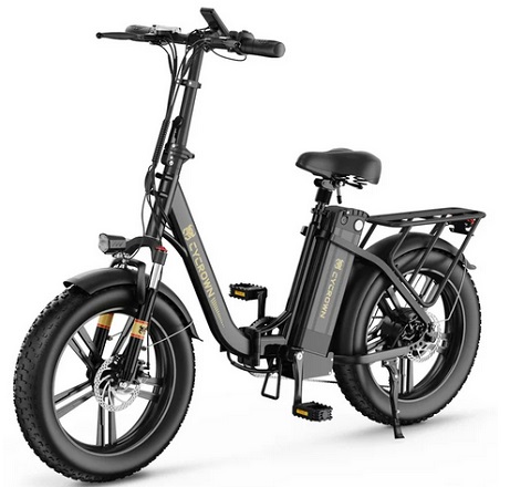 CYCROWN CycFree Electric Bike ,750W(Rated:500W) Motor, 2XFaster Charge, 48V 12.5AH/20AH Removable Battery, 20\